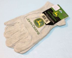 Medium John Deere Cowhide Gloves