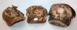 Three Camouflage John Deere Caps