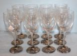 Set of Twelve Wine Glasses 