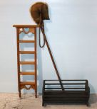 Heart Doll Cradle, Heart Pine Hanging Shelf & Stick Horse