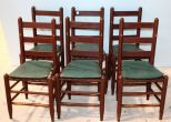 Six Ladder Back Chairs