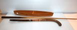 Pool Stick, Hockey Stick & Wood Canoe