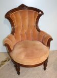 Walnut Victorian Parlor Side Chair