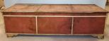 Large Wood Trunk with Canvas Covering