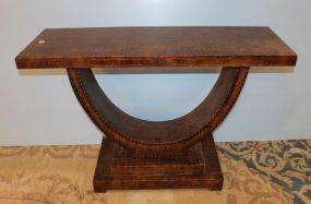 Faux Alligator Skin Console 47 1/2