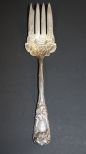 Rare Large Sterling Silver Metal Fork Marked C.L. Byrd and Co. Sterling; C.L. Byrd & Company was a jewelry store in Shelby County, TN. Pattern is New Art Pattern by Durgin (has monograms)