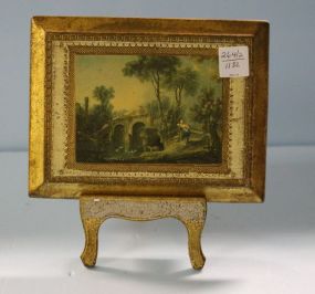 Florentine Picture and Easel 8