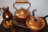 Copper Kettles and Pot One of the kettles is large