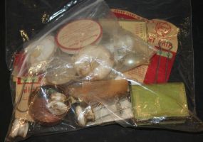 Stuffed Monkey Toy, UFO Toy, Bag of Hair Grips, Pulls, Doll, Toys Doll is 3