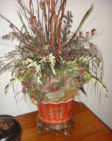 Small Red French-style flower Pot Small Red French-style flower Pot-- new