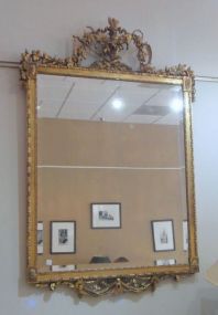 French Gilded Louis VI Mirror with Basket and Harvest Implements French Gilded Louis VI Mirror with Basket and Harvest Implements- Circa 1850 (41