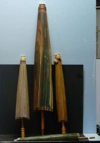 Four Oriental Paper Parasols