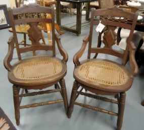 Pair of Victorian Cane Seat Chairs Pair of Victorian Cane Seat Chairs; 34 1/2
