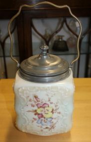 Wave Crest Floral Design Biscuit Jar Wave Crest Floral Design Biscuit Jar; 7