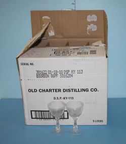 Group of Glass in Various Sizes Group of Glass in Various Sizes and box of stemware.