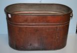 Copper Wash Tub with One Handle Copper Wash Tub with One Handle
