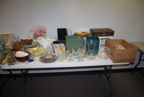 Four Table Lots of Glassware Items - Hundreds of Items in this Lot Four Table Lots of Glassware Items. 24 boxes of items ready to go. Largest seletion of items in one lot. View Photos/