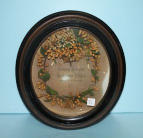 Victorian German Marriage Wreath Victorian German Marriage Wreath; 14 1/2