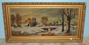 Winter Landscape Scene Winter Landscape Scene; 42 1/2