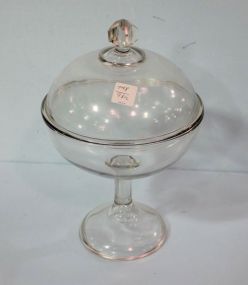 Covered Glass Round Candy Dish Covered Glass Round Candy Dish; 14