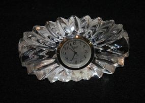 Gorham Lead Crystal Clock Gorham Lead Crystal Clock; 4 1/2