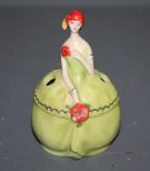 Vintage Lady Pen Holder, Pen Holder and Flowers Description: Vintage Lady Pen Holder, Pen Holder and Flowers