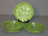 Set of Six Lettuce Shaped Dishes Description: Set of Six Lettuce Shaped Dishes, 8