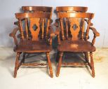 Four Barrel Back Dining Chairs Description: Four Barrel Back Dining Chairs; 33