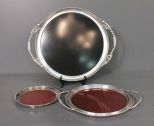 Three Serving Trays Description: Three Serving Trays; large 18