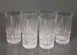 Group of Six Clear Water Glasses Description: Group of Six Clear Water Glasses; 5 1/2