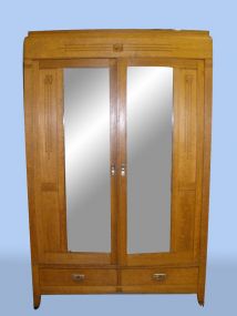Oak 2 door wardrobe