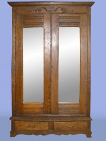 2 door wardrobe