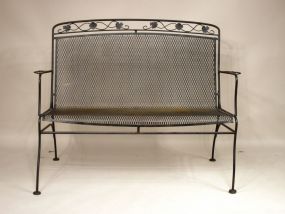 Iron Patio Settee