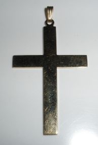 Gold Plated Cross Pendant.