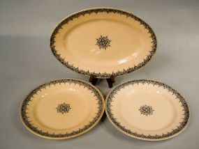 Set of 3 Rue Turbigo plates