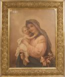 Austrian Print of Mother and Child