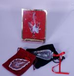 3 Crystal Ornaments:  Lenox 