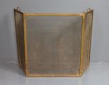 Three Section Folding Brass Firescreen