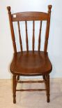 Walnut Spindle Back Side Chair