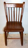 Walnut Spindle Back Side Chair