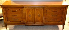 Walnut Triple Section Dresser