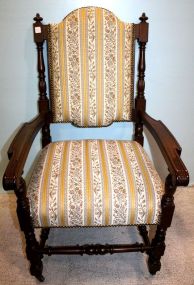 Mahogany William and Mary Arm Chair