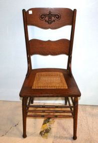 Oak Cane Seat Chair