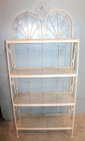 Wrought Iron Four Shelf Bakers Rack