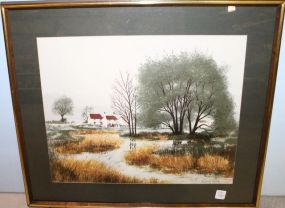 Print of Countryside Signed Jeremy King