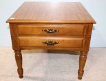 Maple One Drawer Side Table