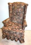 Upholstered Wing Back Arm Chair