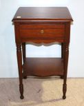 Mahogany One Drawer Nightstand