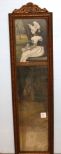 Small Treameau Mirror of Print of Young Girl