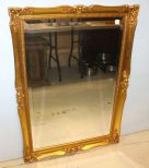 Gold Beveled Mirror